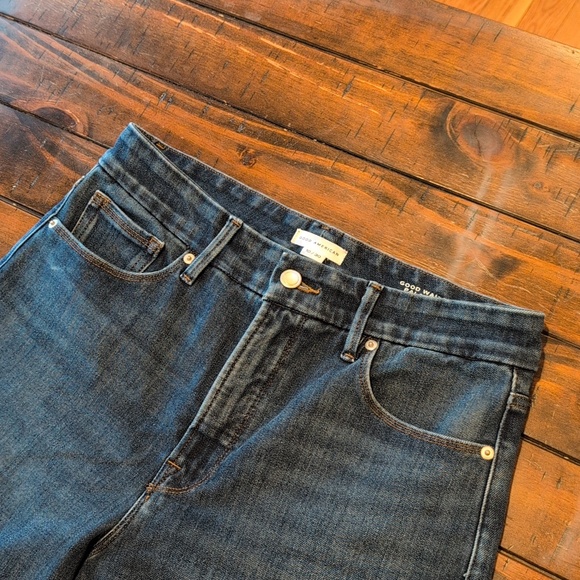 Good American Good Waist Palazzo Jeans Wide Leg Stretch - Picture 4 of 9